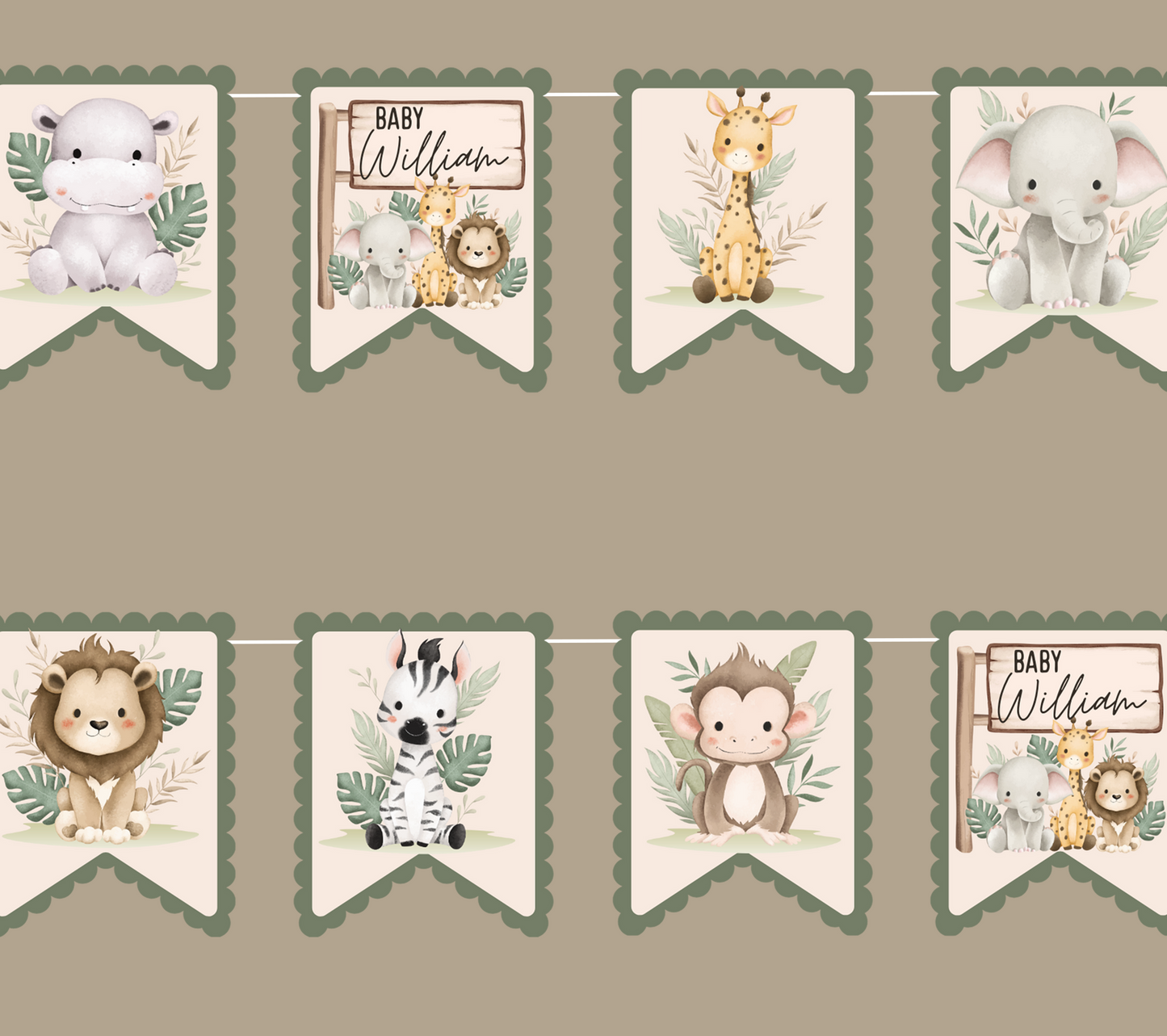 Jungle Baby Shower Banner