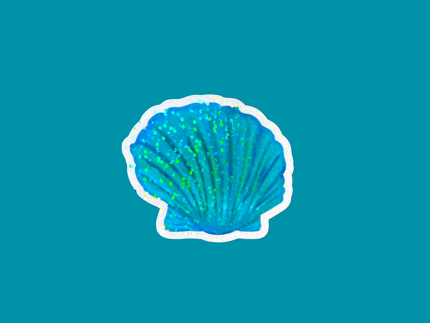 Blue Seashell Sticker