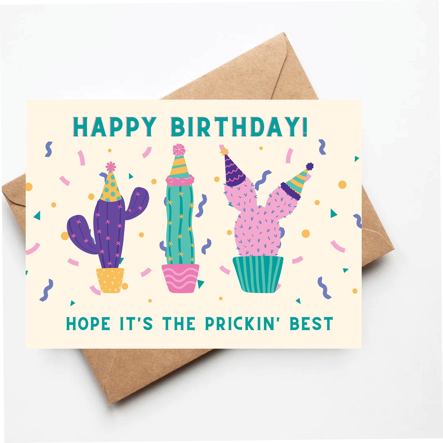 Cactus birthday card