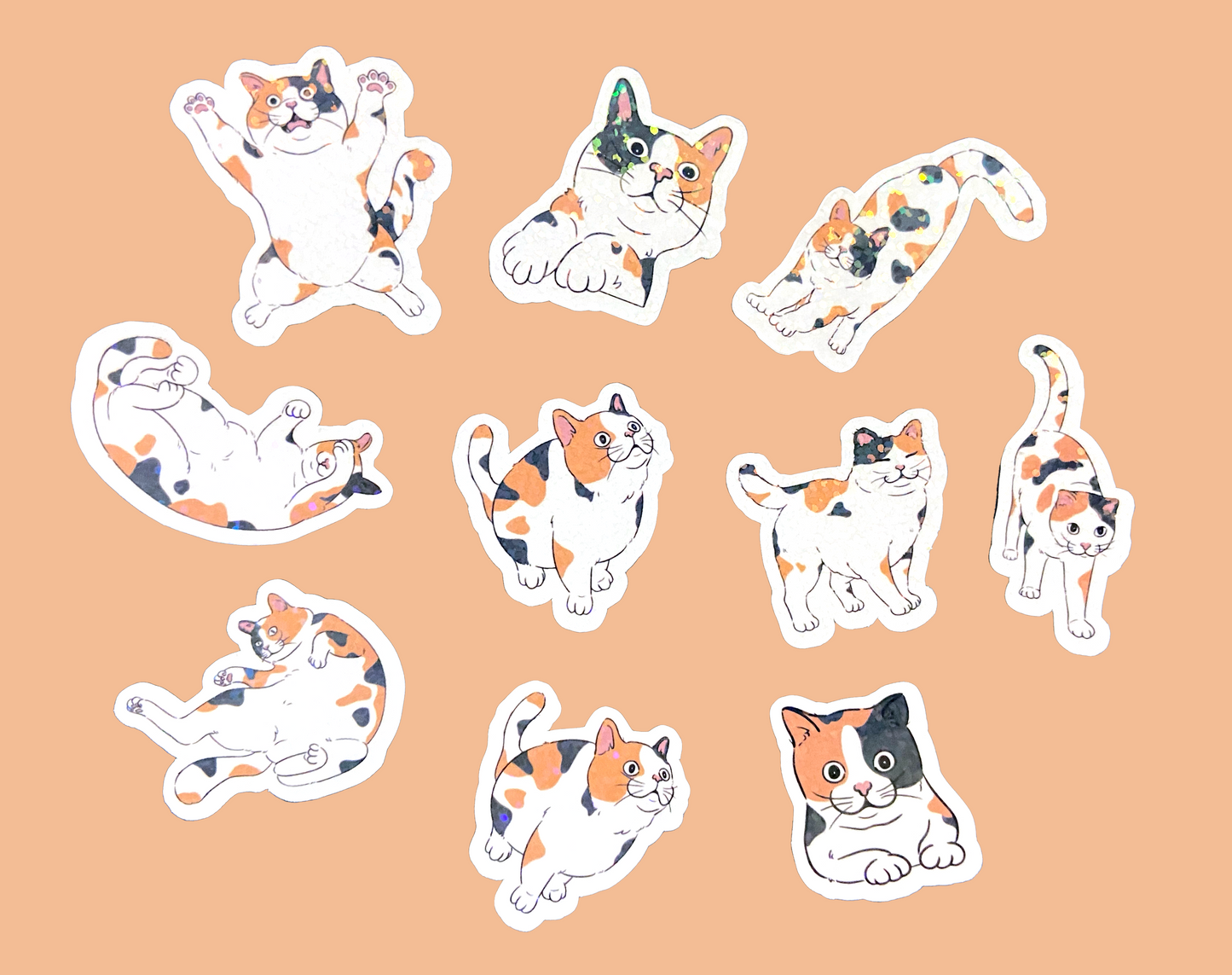 Mini Calico Cat Stickers