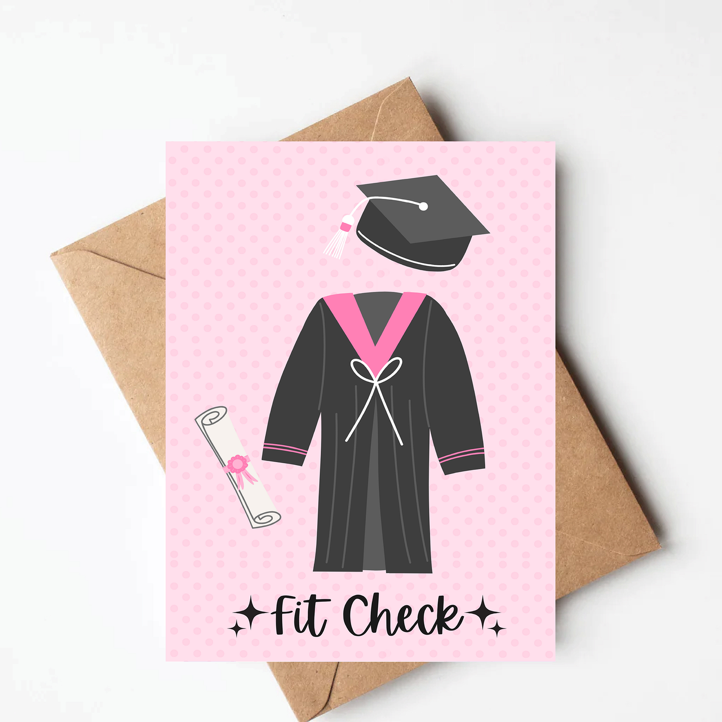 Fit Check Graduation Card