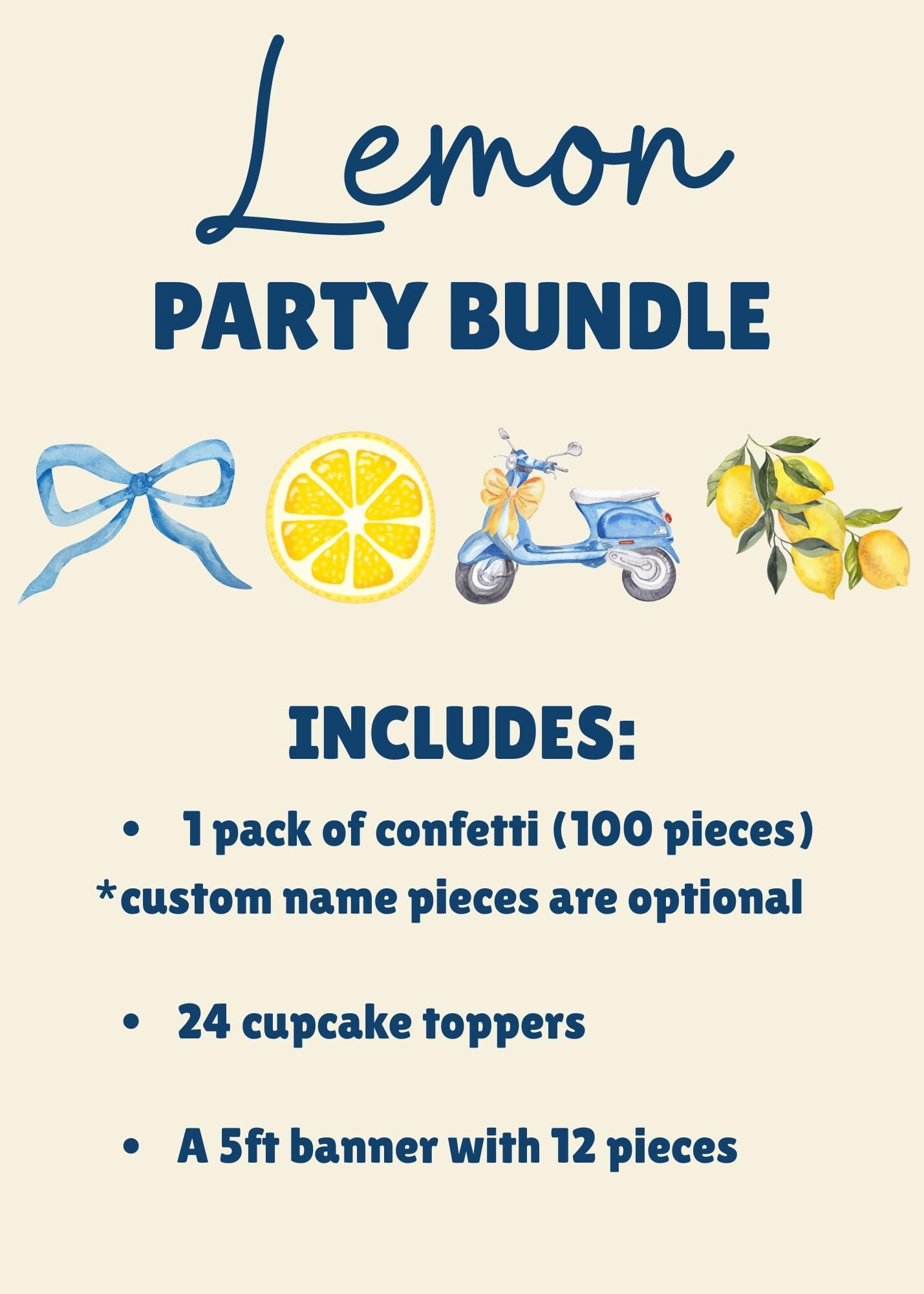 Lemon Amalfi Coast Party Bundle