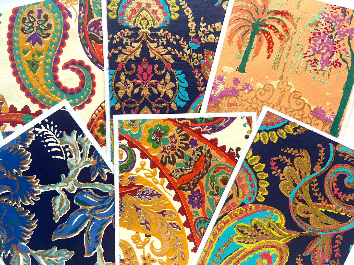 Indian inspired notecard set