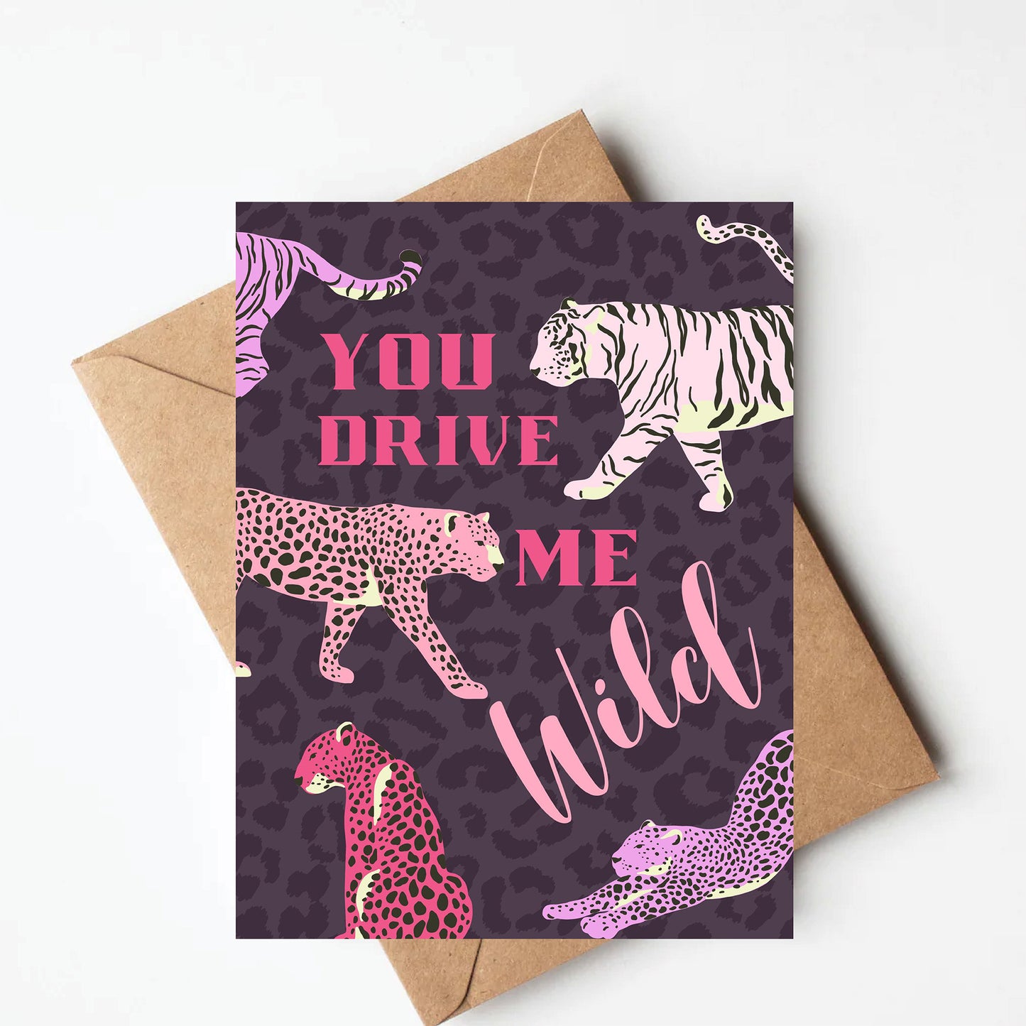 Leopard love card