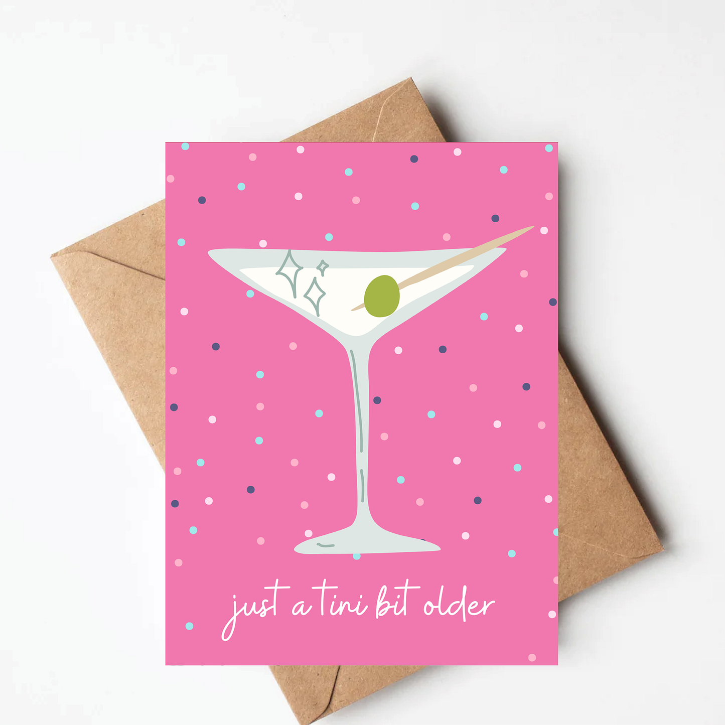 Martini Birthday Card