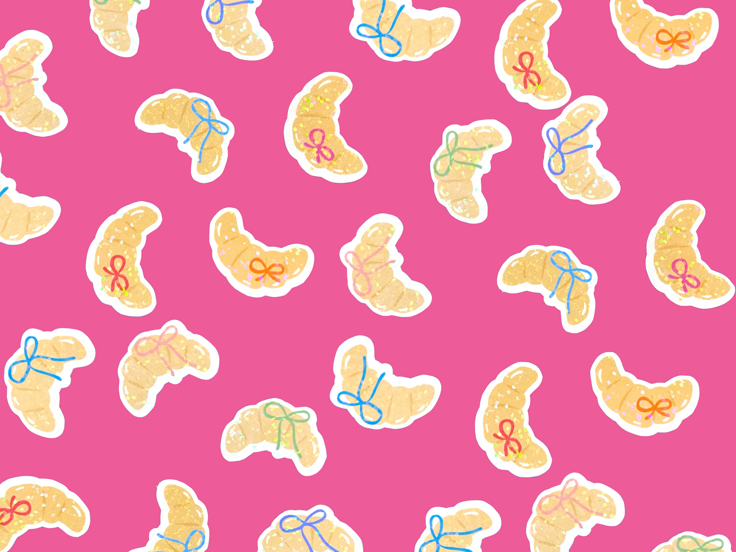 Mini Croissant Stickers