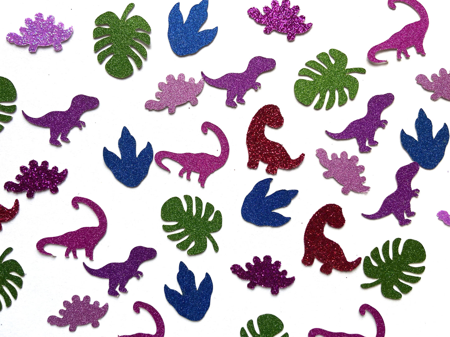Pink Dinosaur confetti
