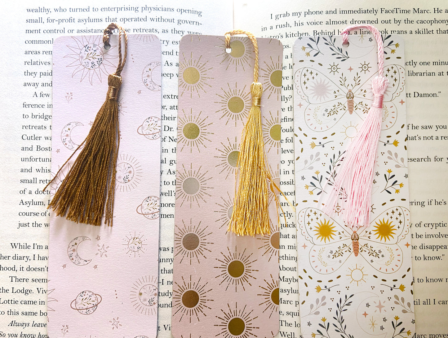 Sun/Moon Bookmark Set