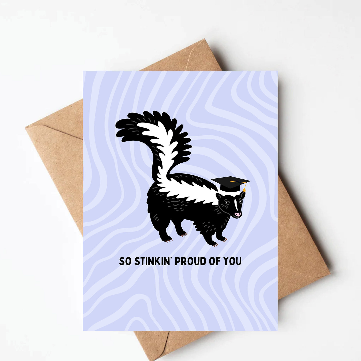 Skunk Graduation Card