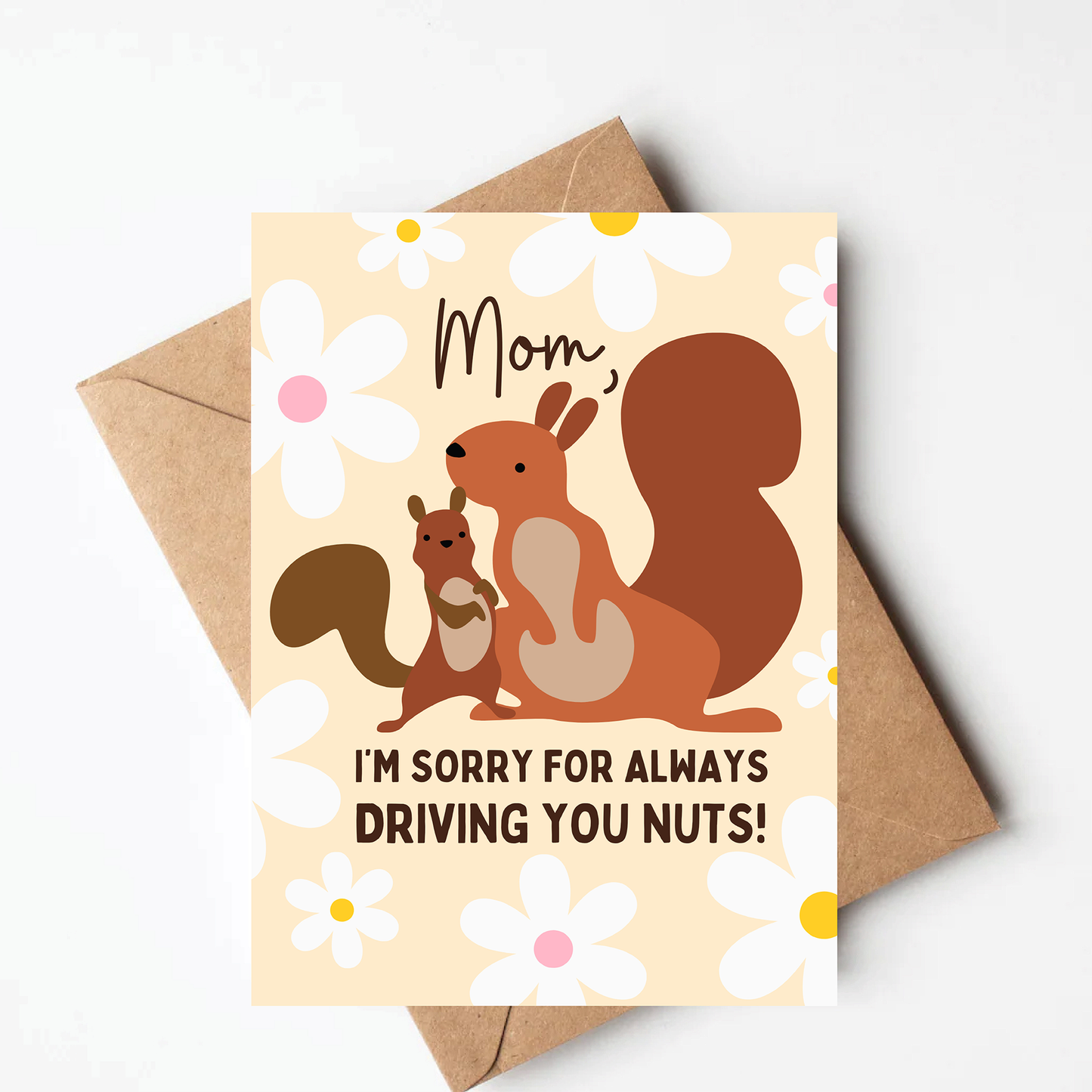 Squirrel Mother's Day Card
