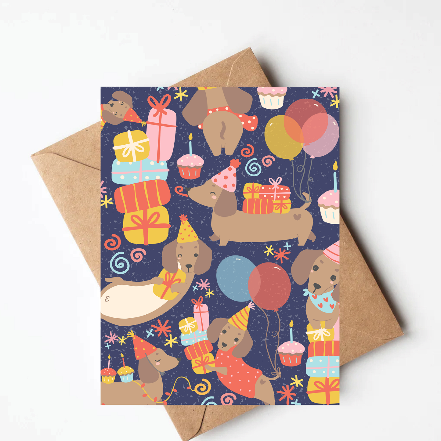 Weenie Dog Birthday Card