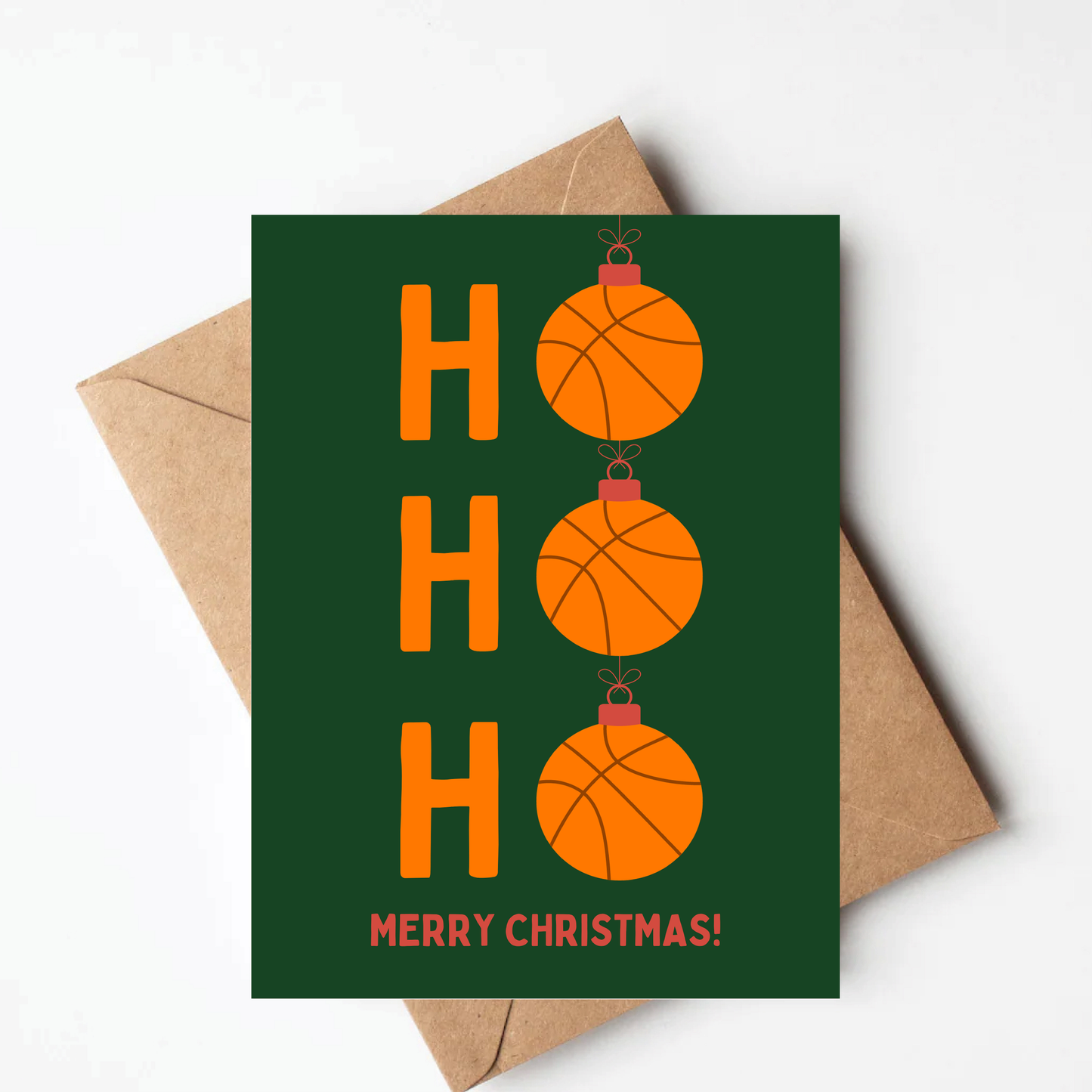 Basketball Christmas Card