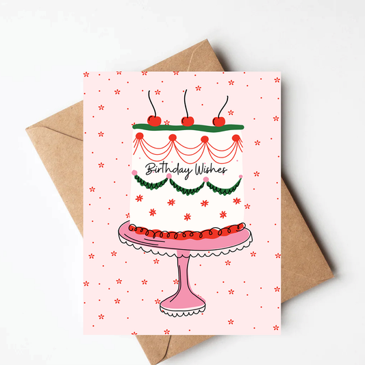 Pretty Cake Birthday Card