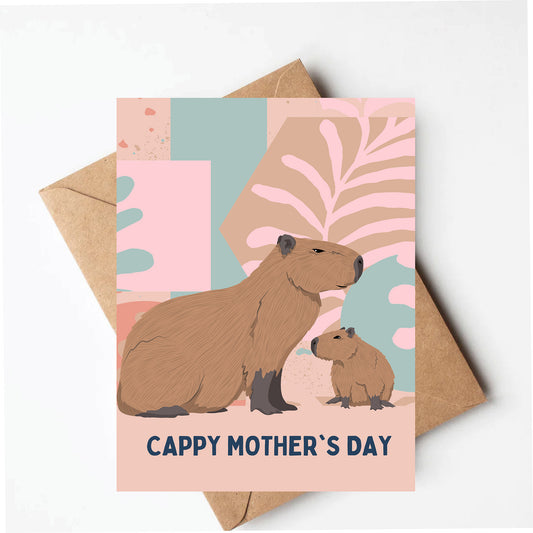 Capybara Mother's Day Card