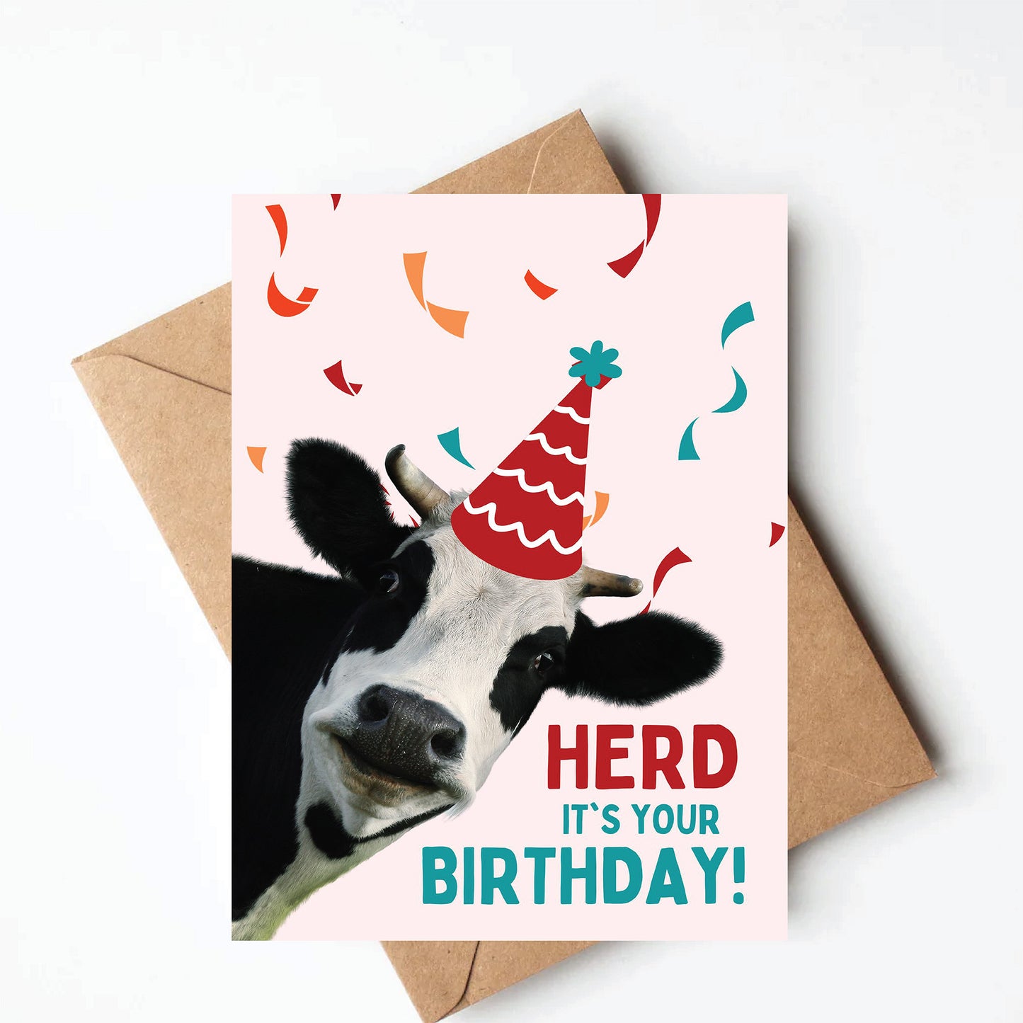 Cow birthday card