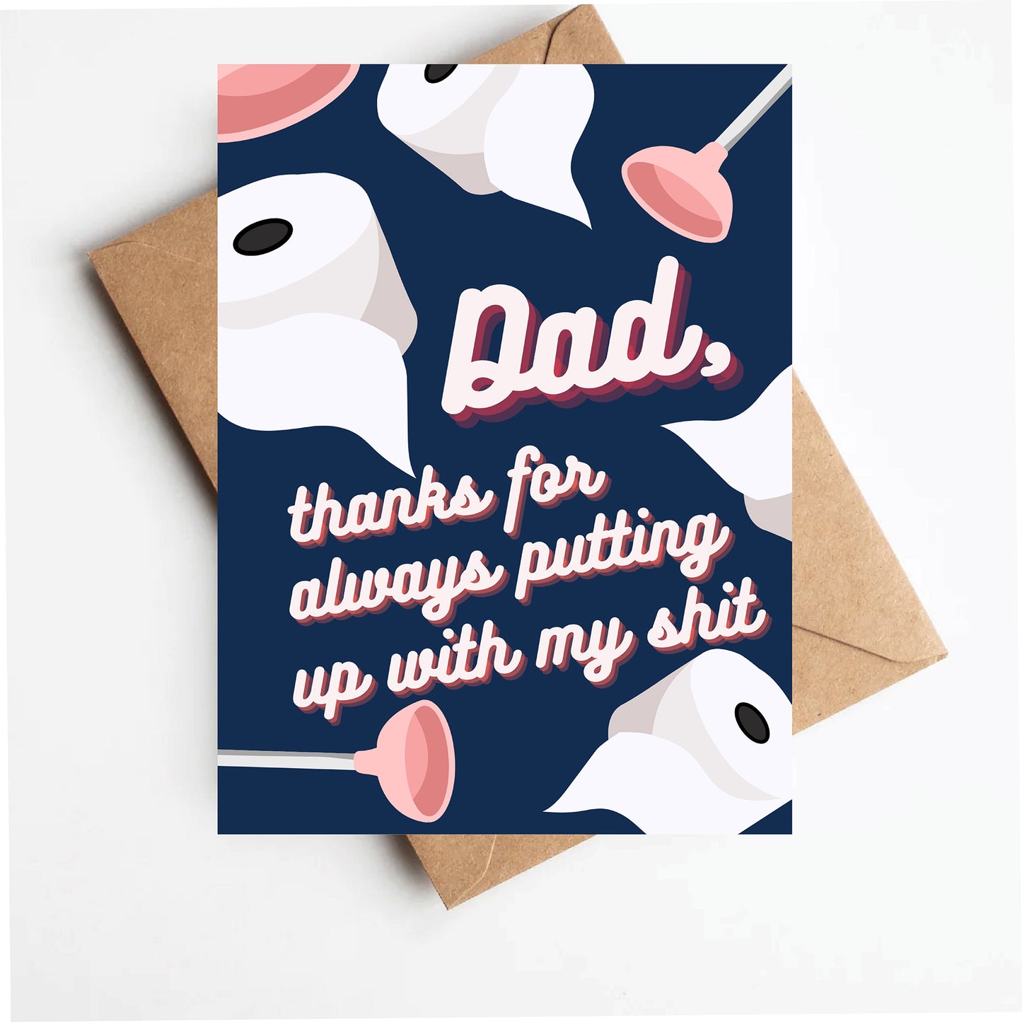 Toilet Father's Day Card