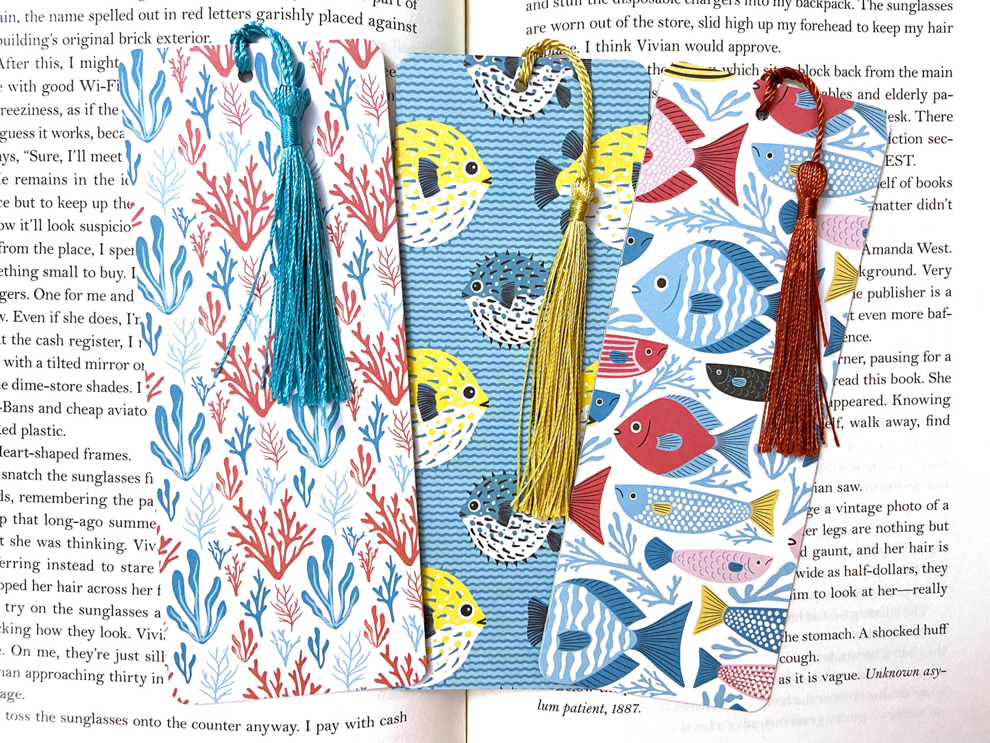 Fish Bookmark Set