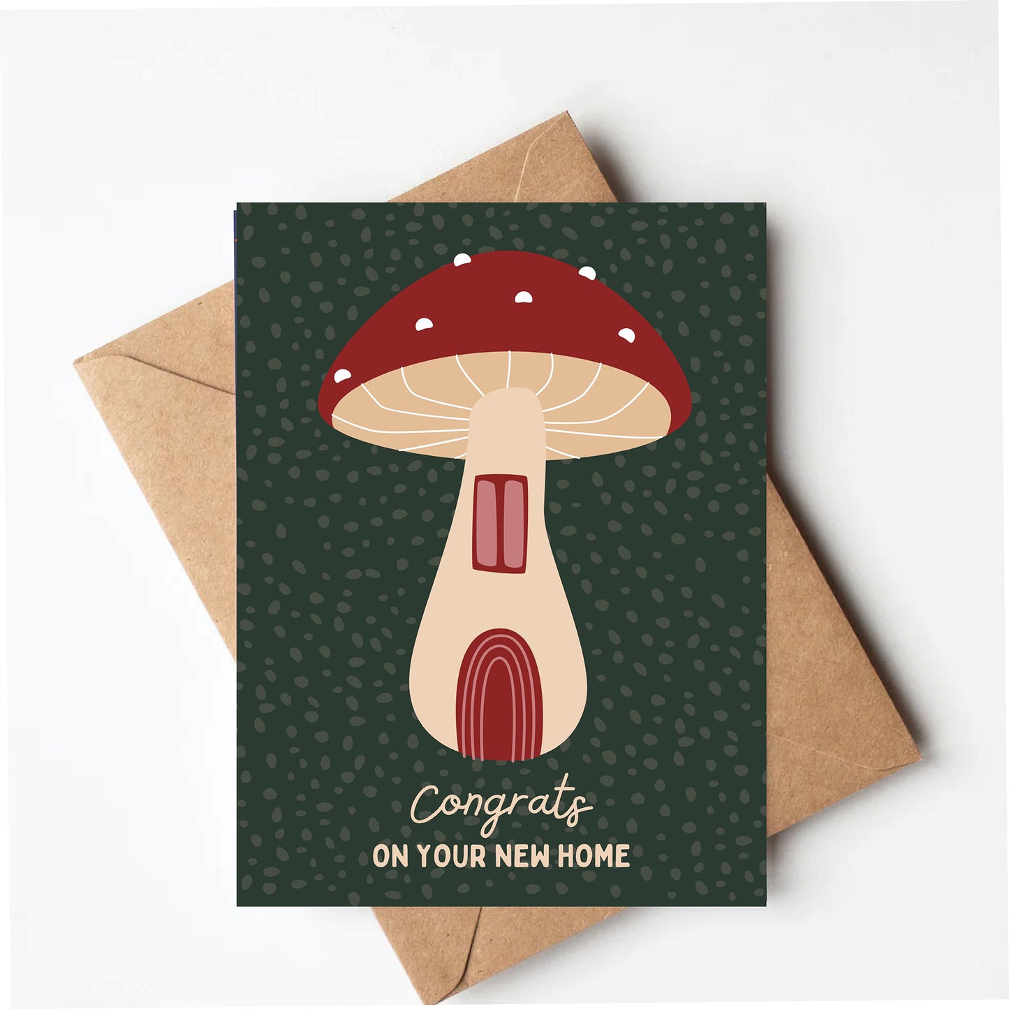 Mushroom Housewarming Card