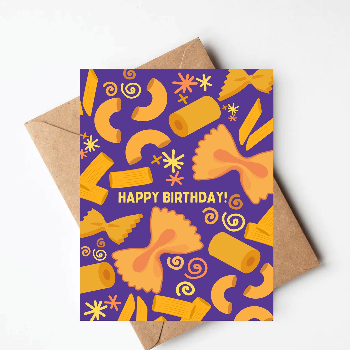 Pasta Birthday Card