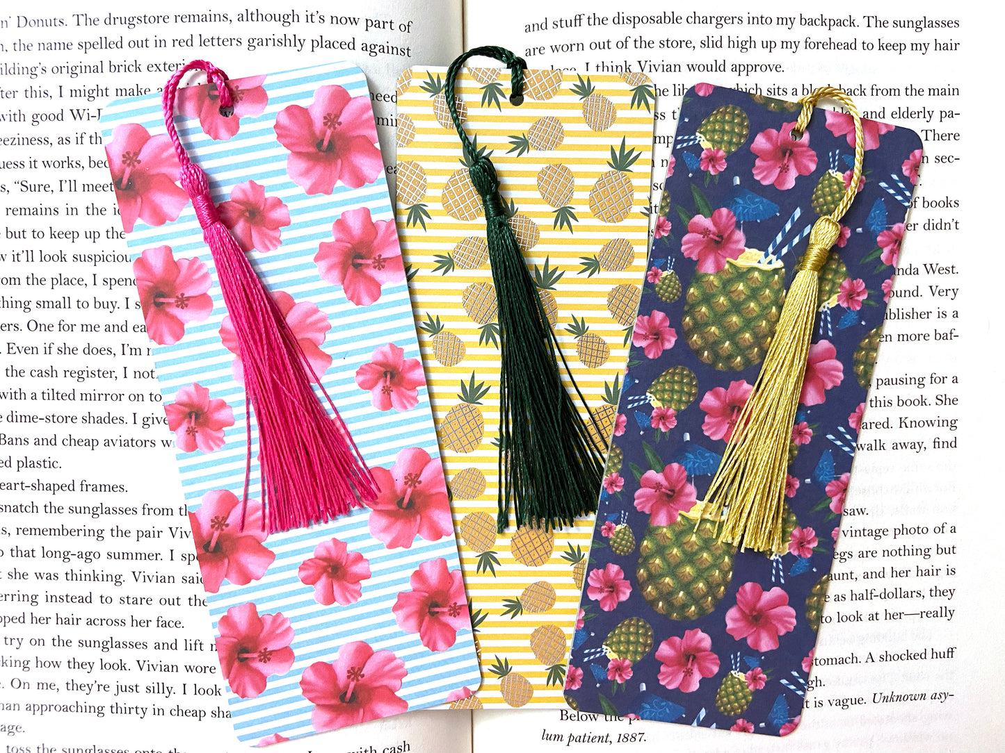 Pineapple Bookmark Set