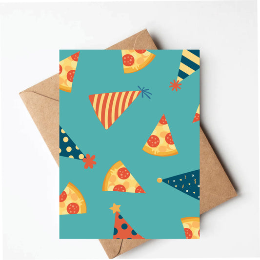 Pizza birthday card