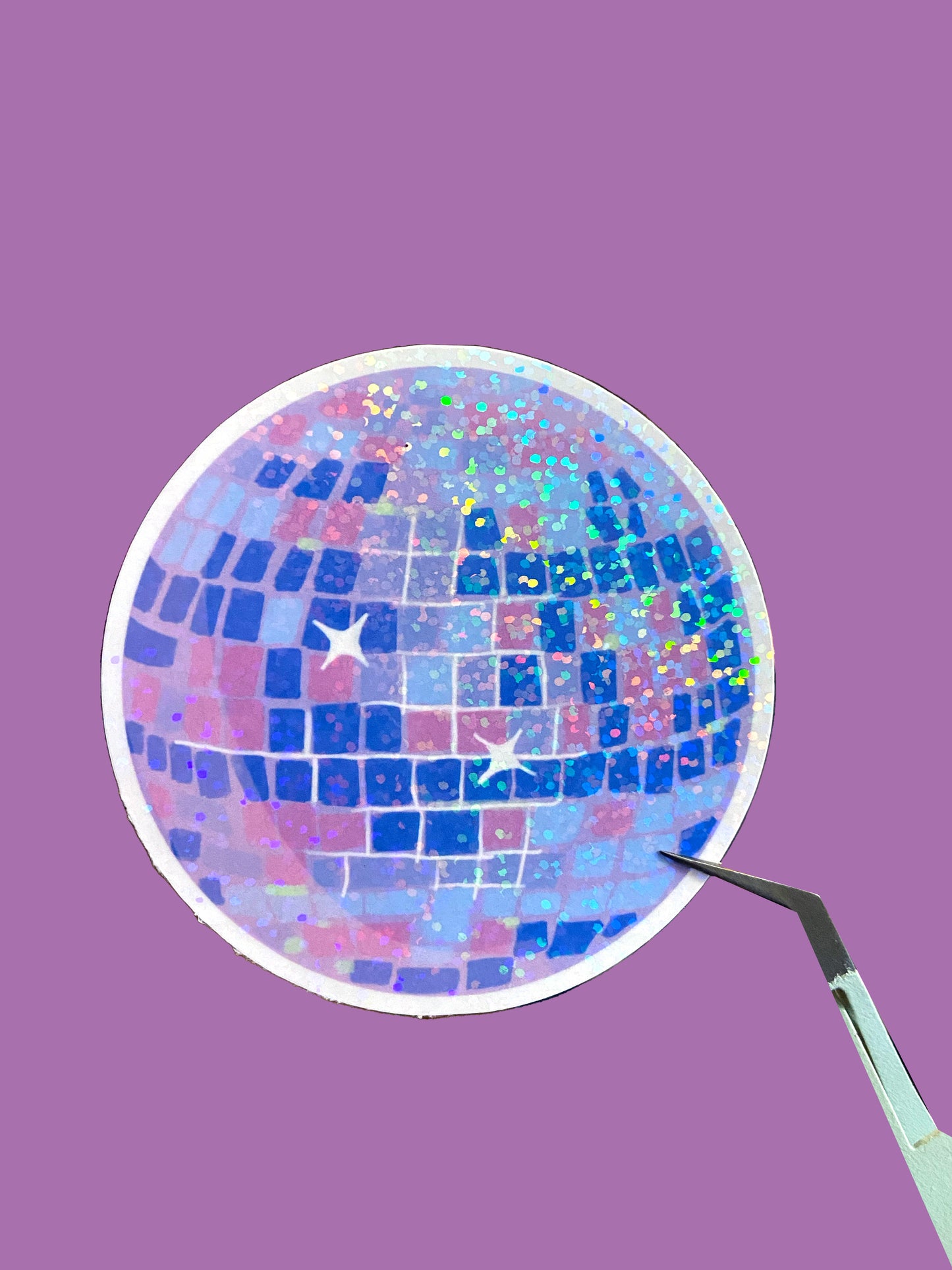 Pastel Disco Ball Sticker