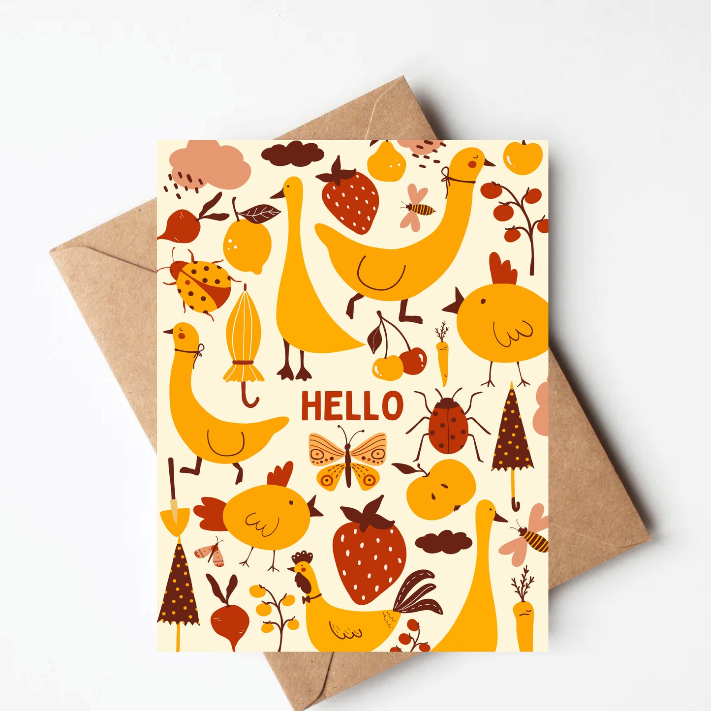 Patterned greeting card