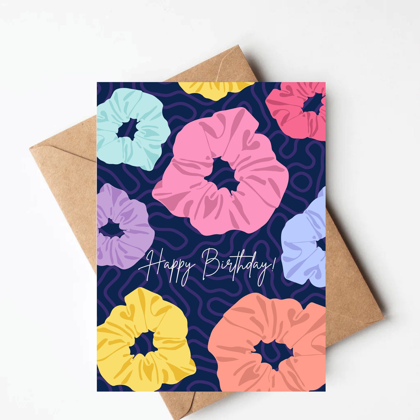 Scrunchie Birthday Card