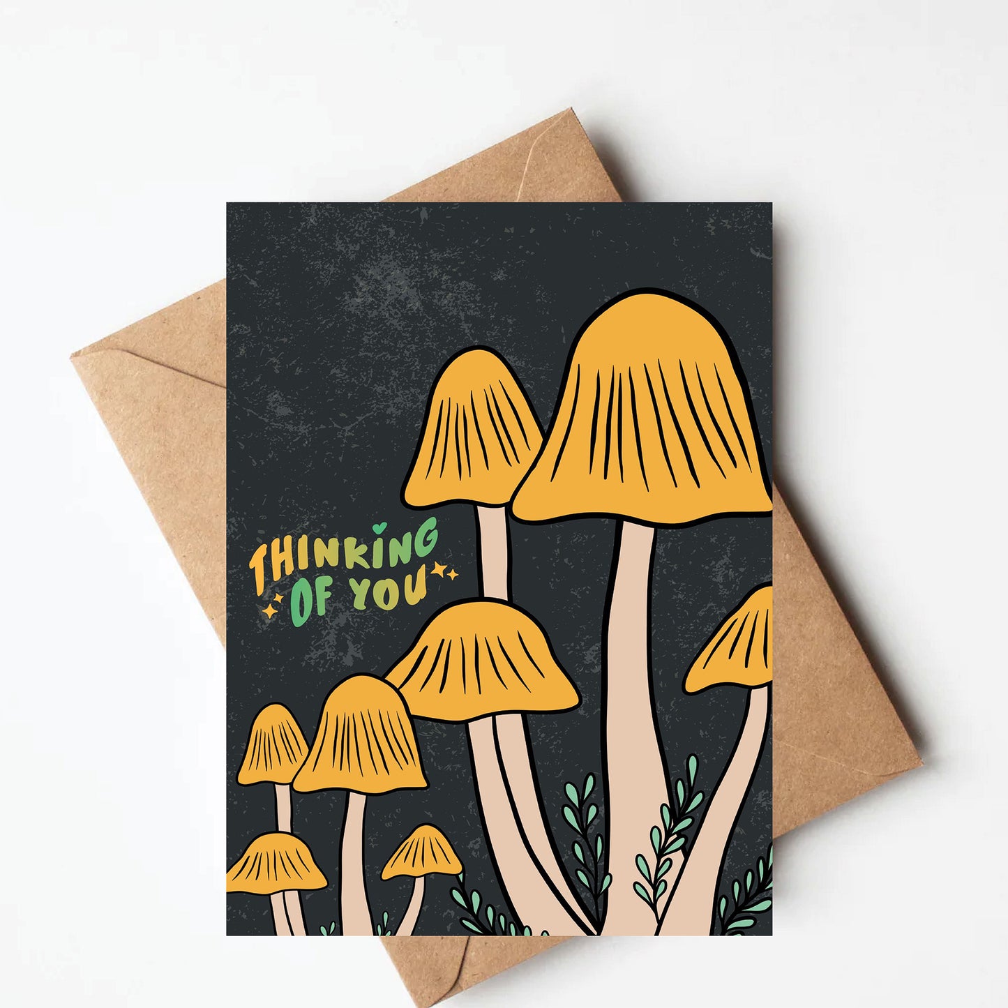 Mushroom sympathy card