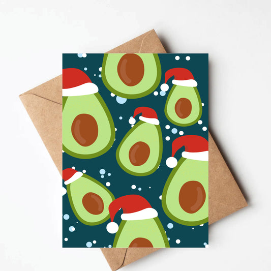 Avocado Christmas Card