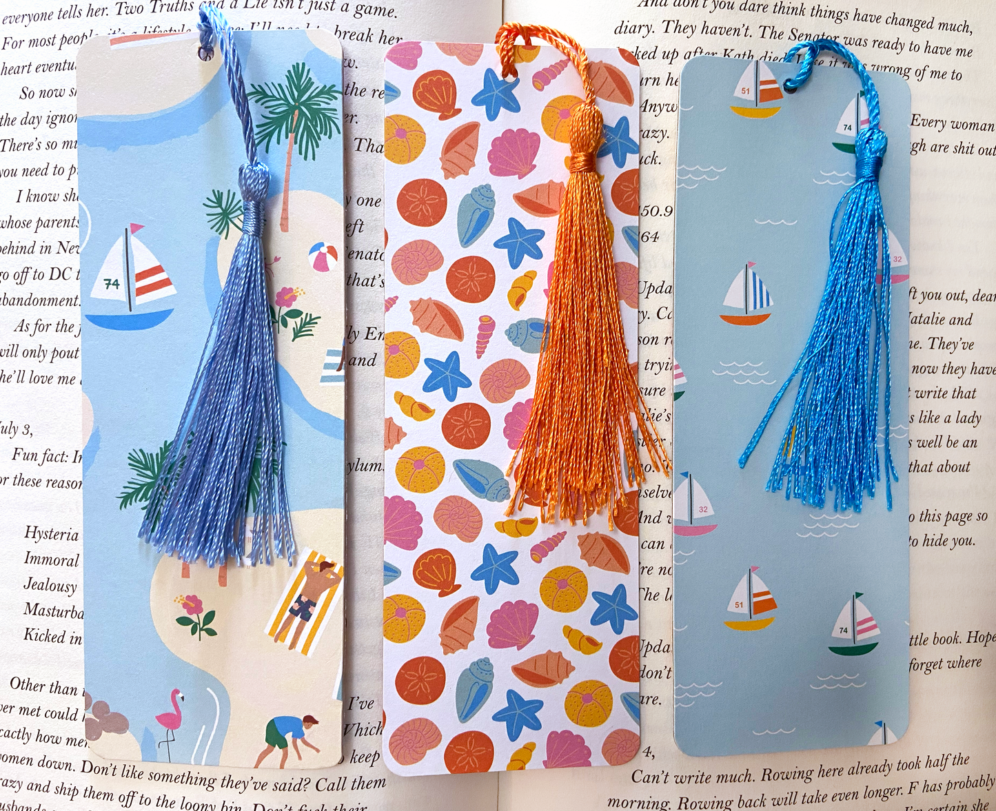 Beach Bookmark Set