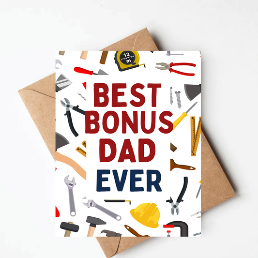 Bonus Dad Father's Day Card