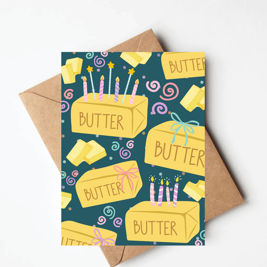 Butter birthday card