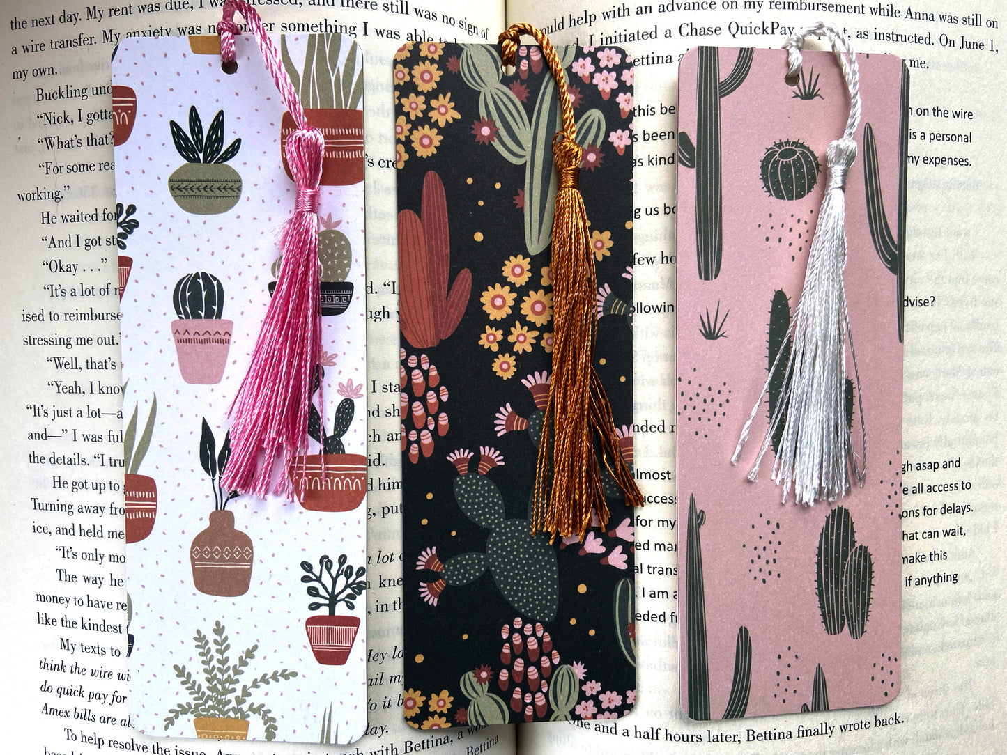 Cactus Bookmark Set