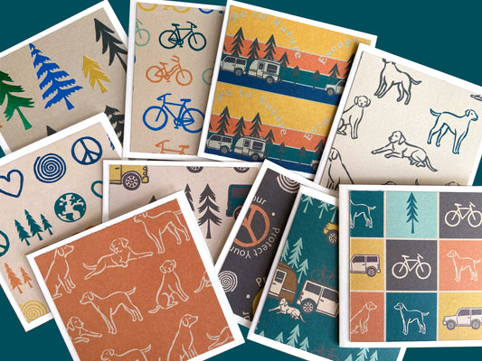 Outdoor themed notecards