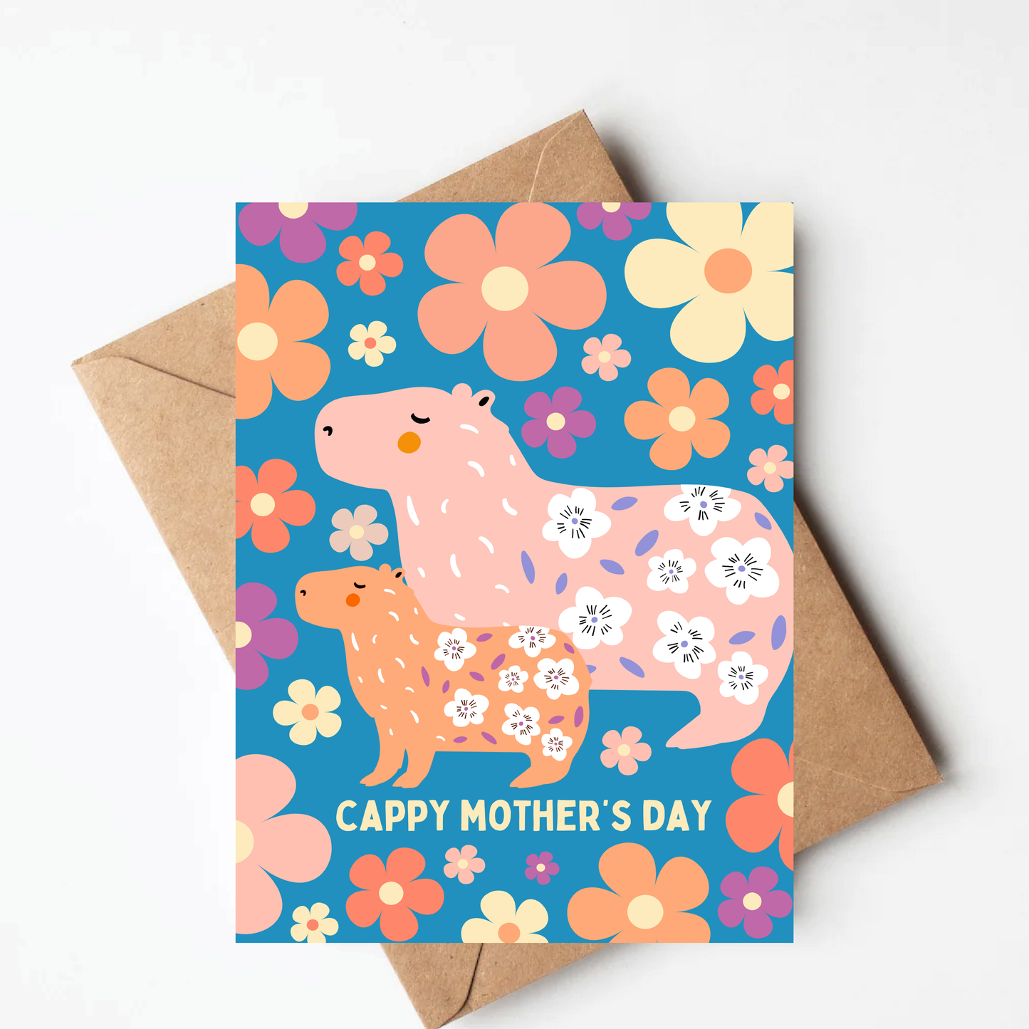 Capybara Mother's Day Card