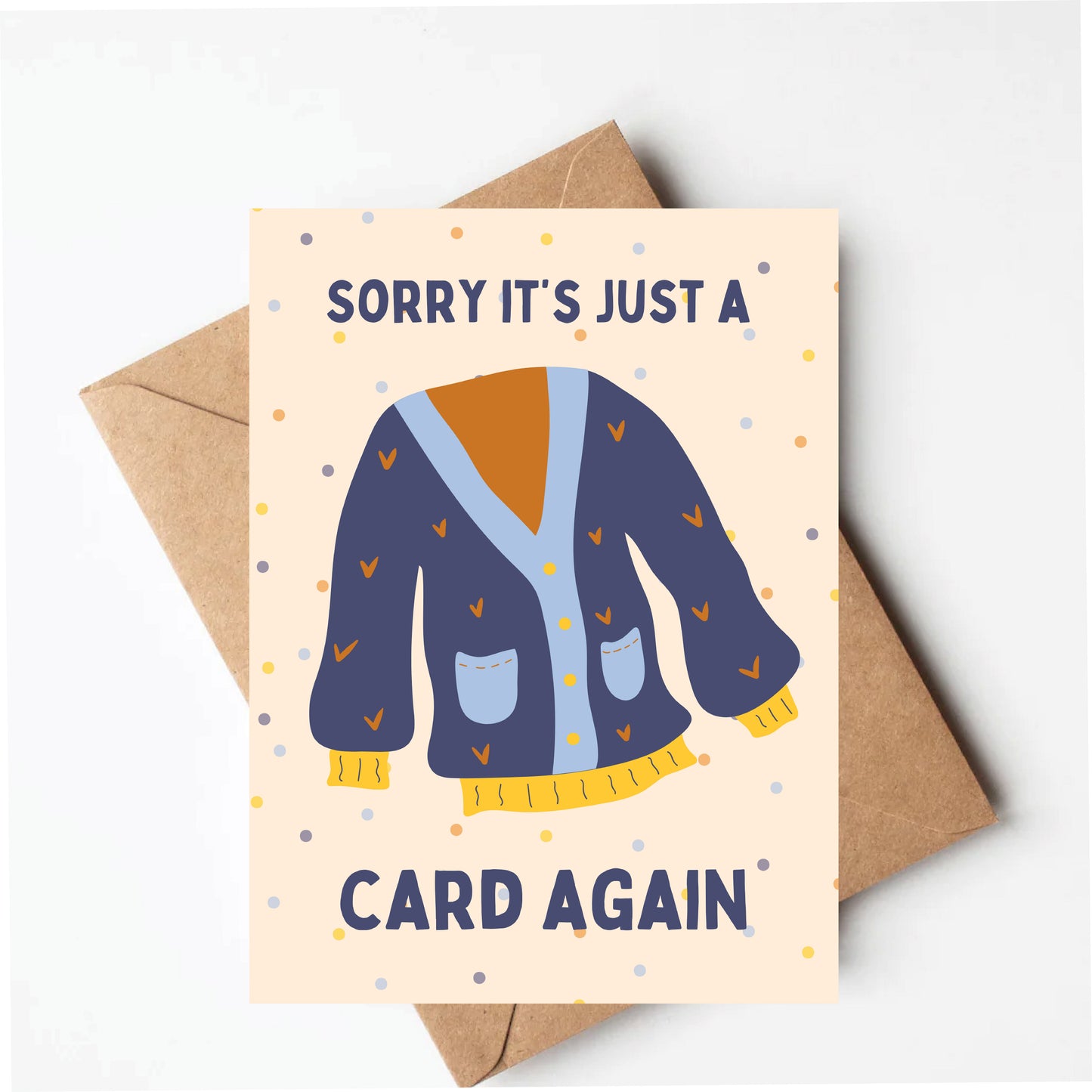 Cardigan birthday card