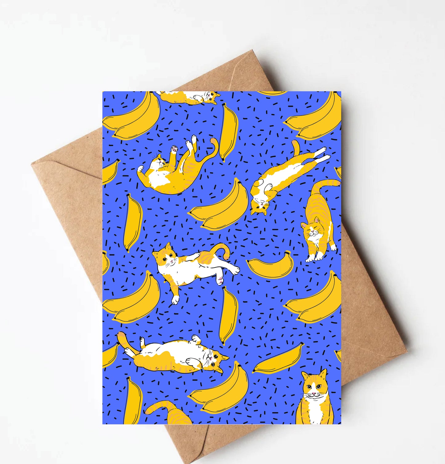 Banana Cat greeting card