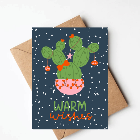 Cactus Christmas Card