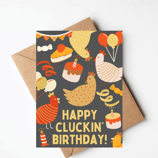 Funny Chicken birthday card