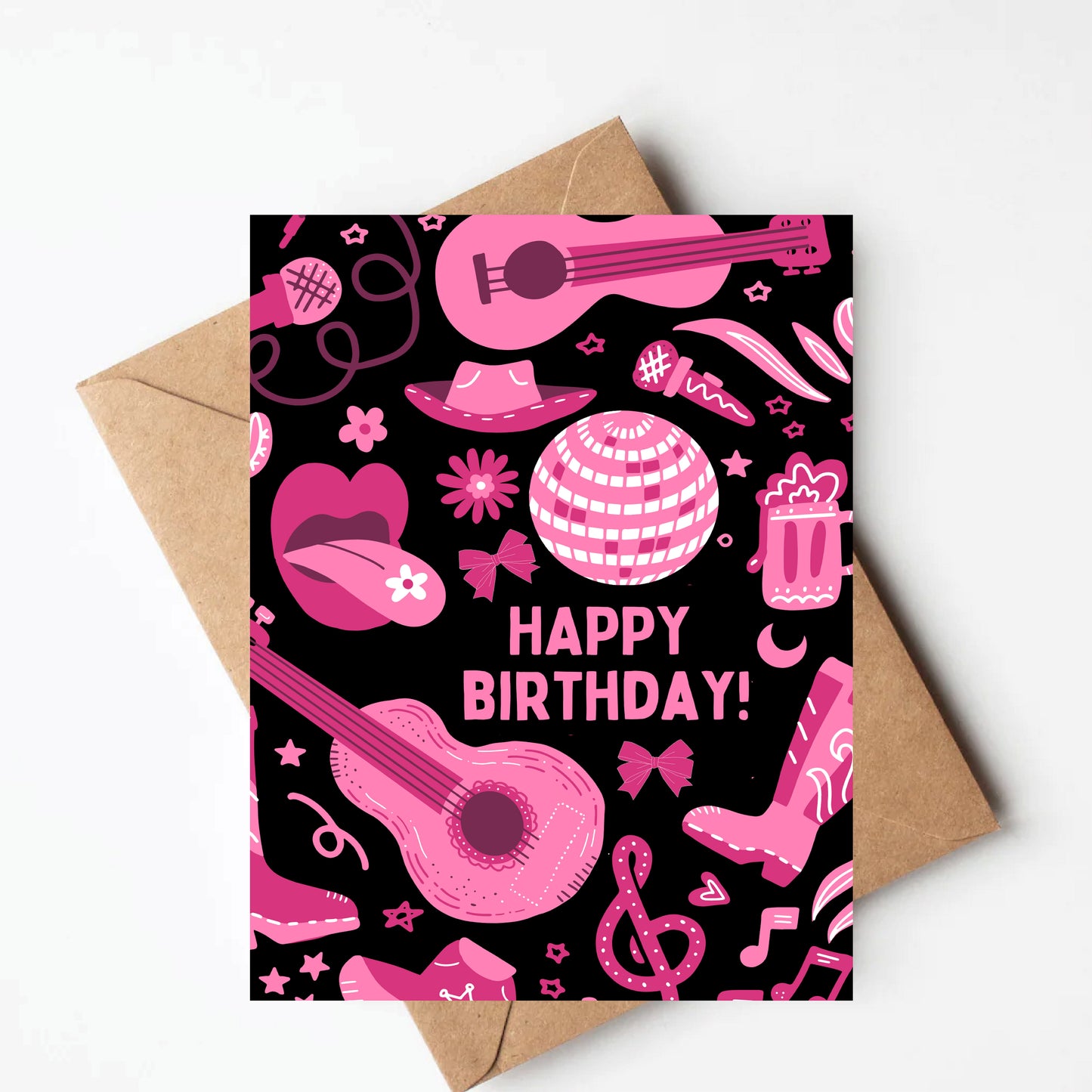 Disco Cowgirl Birthday Card