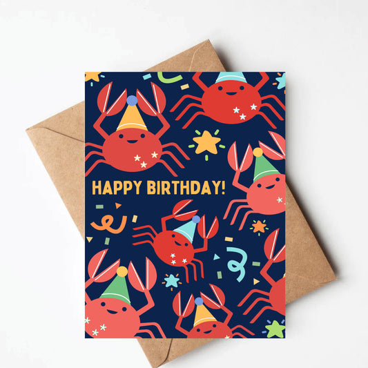 Crab Birthday Card