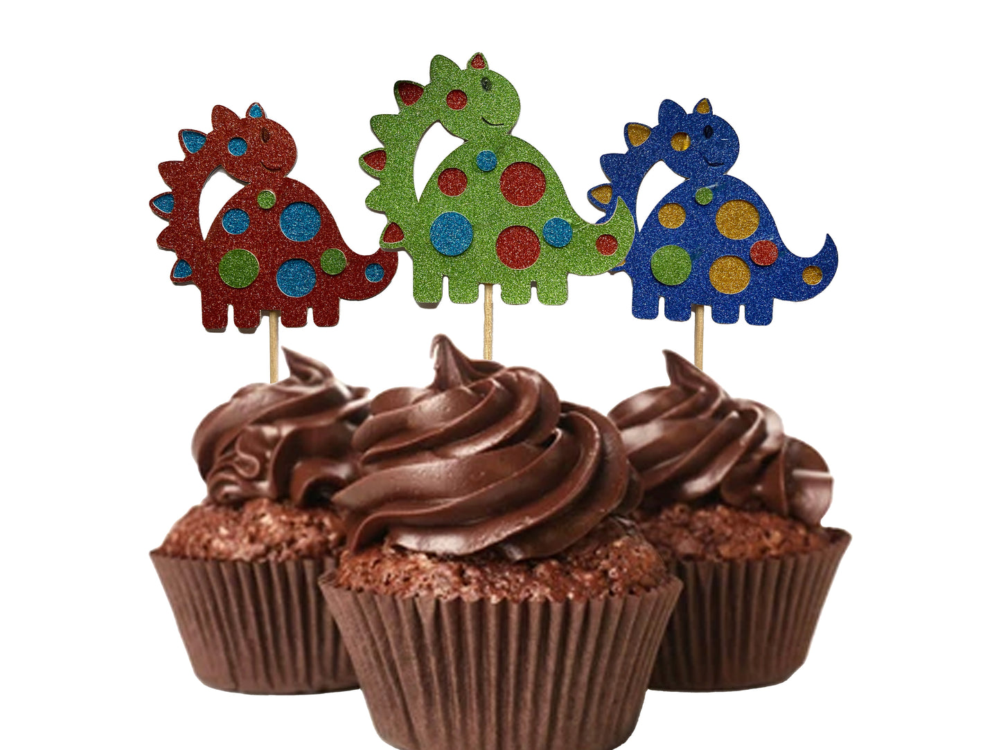 Dinosaur cupcake toppers