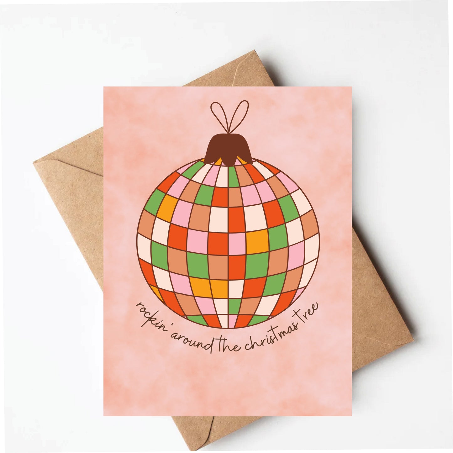 Disco Ball Christmas Card