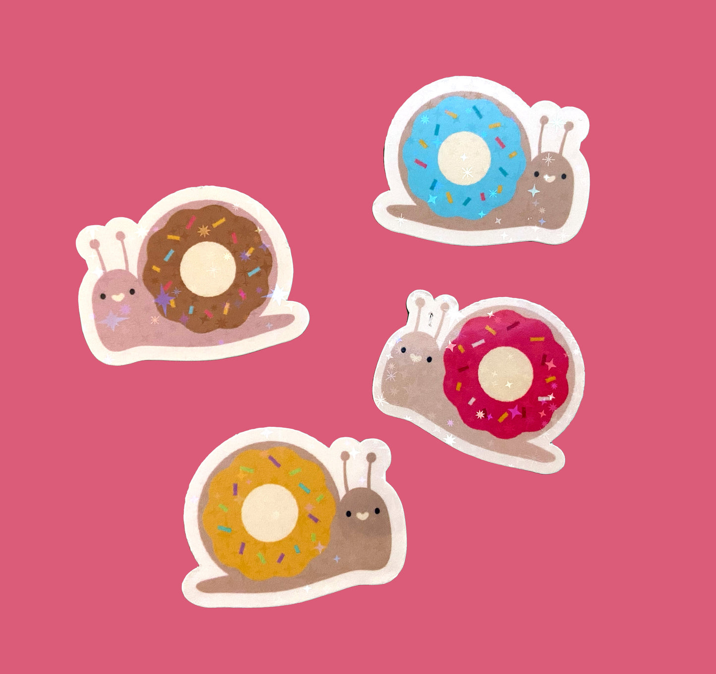 Mini Donut Snail Sticker Pack