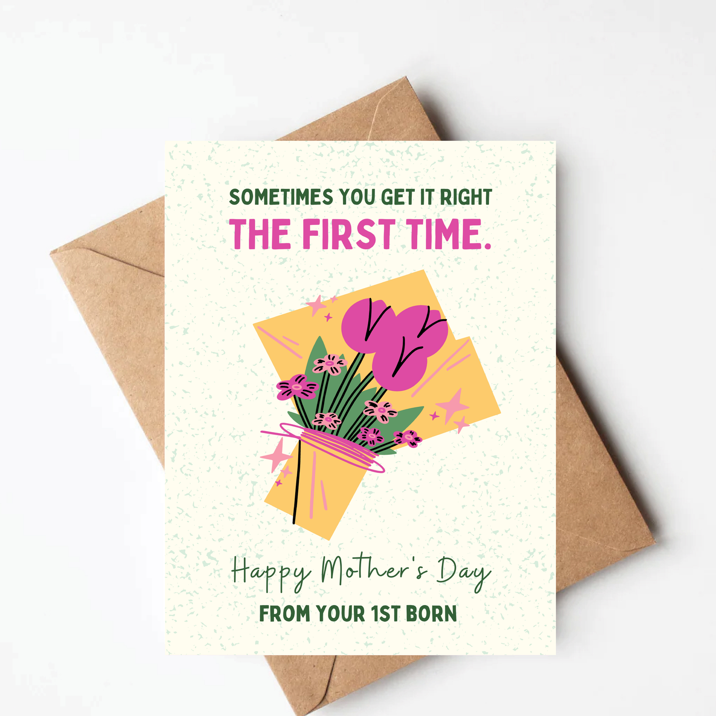 First Born Mother's Day Card