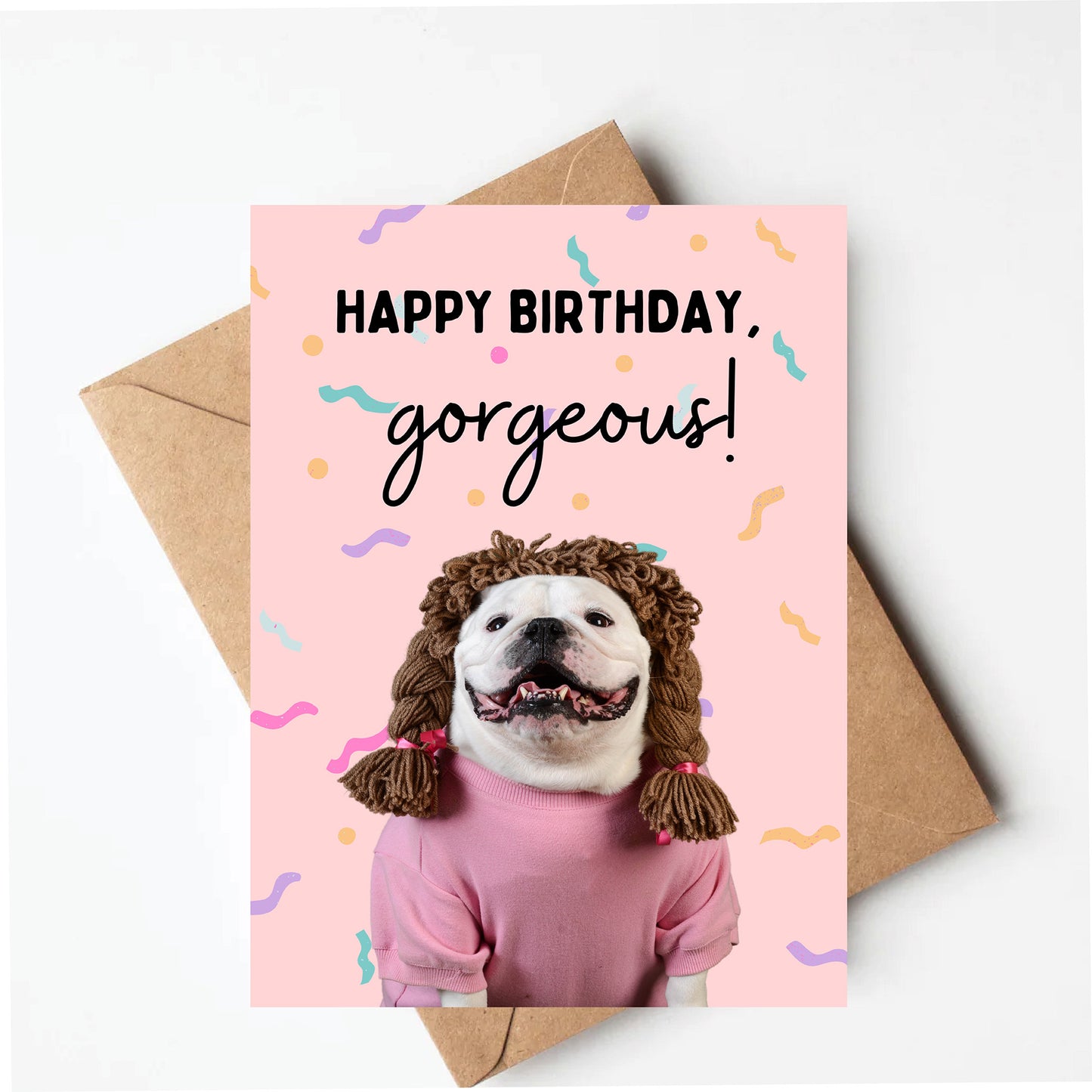 Funny dog birthday card