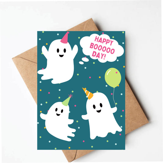 Ghost birthday card