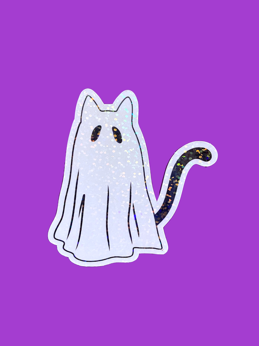 Ghost Cat Sticker