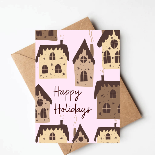 Gingerbread House Christmas Card